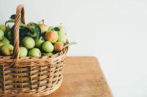 Basket full of apples